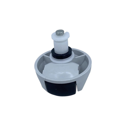 Front wheel for Xiaomi robot vacuum cleaners (X10+/X10/Omni 1S) - white plastic wheel with metal axle