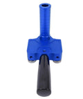 Blue handle of Stainless Steel Sheet Metal Roller Break Bender For DIY And Pro Shops, precise metal forming tool detail