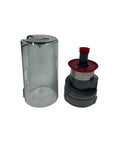 Red Cyclone Dust Cup Assembly For Jimmy JV65 And JV63 Vacuum Cleaners showcasing large capacity dustbin and clear washable cup
