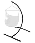 Heavy Duty Hammock Chair Stand For Indoor Outdoor Use, Built Like A Tank 2 Inch Powder Coated Steel C Stand Supports Up To 350 Lbs