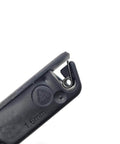 Close-up of Flush Panel Slide Latch Push To Close For 1.6mm Panel Thickness And 6.4mm Grip with stainless steel spring and ABS body