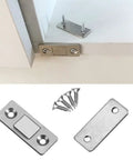 Magnetic Cabinet Catches And Door Stops For Closets, Cupboards, Drawers, And Sliding Doors, Non Flapping Hidden Magnetic Hardware