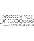 419 Piece O Ring And Washer Seal Kit With 32 Metric Sizes Nitrile Rubber Oil Proof Seals for Automotive Plumbing Machinery Workshop