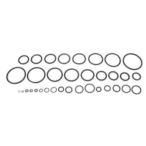 419 Piece O Ring And Washer Seal Kit With 32 Metric Sizes Nitrile Rubber Oil Proof Seals for Automotive Plumbing Machinery Workshop
