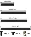 Set of Radical 2020 Aluminum Extrusion Frame Kit For 3D Printers built tough with various lengths and screws for assembly.