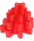 Red Polyurethane Shaft Coupling Insert Open Center Spider GR14 GR125 For Industrial Machinery Drives Pumps And Conveyor Systems Built Tough High Strength Oil Resistant Flexible Coupler 1 Pack GR19