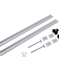 Aluminum T-Track Rail Set 400mm With M6 M8 Sliders And Handles, T-Slot Track System for woodworking and DIY projects components