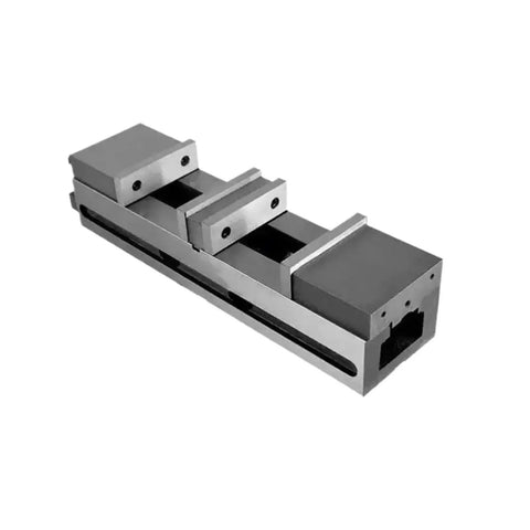 Tough As Nails Industrial Vise, precision clamp with stable jaws, 4 Inch and 6 Inch sizes for CNC machine work.