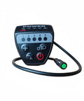 Super Cool LED E Bike Display For Bafang Bbs01 Bbs02 M400 G320 Drives With Smart UART Protocol For Clear Dash Data And Auto Backlit Screen That Looks Awesome, black ABS handlebar display with cable