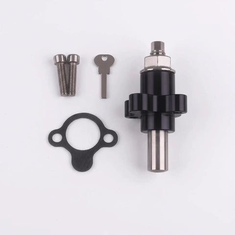 Top Shelf Aluminum Cam Chain Tensioner With Manual Tune Up For CBR600RR 2003 2018, includes bolts and rubber seal.