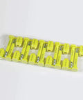 Heavy Duty Yellow Bolt Seals 50 Pack High Security ISO Tamper Proof Container Cargo Locks M8 Hex Head Grade 10.9 Alloy Steel in packaging.