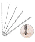 Grip These Five Pcs Long Wood Drill Bits For Some Serious Drilling Action. 150mm HSS twist drill bit set, 2-5 mm, for wood and plastic