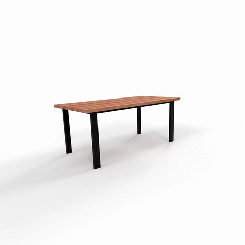 Beefy Heavy Duty Table Base For Glass Or Granite Tops Industrial Metal Frame Supports Up To 1000 Lb With 28 Inch Height Shown with Wood Top