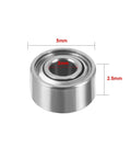 MR52ZZ Miniature Deep Groove Ball Bearing 2mm x 5mm x 2.5mm, Double Shielded Chrome Steel, High Speed, Low Friction, Durable For DIY Projects And Tiny Machines, size labeled