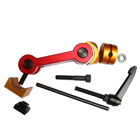Built Tough Cnc Milling Vise Part Stop Locator Slick Adjustable Work Block For 5 Axis Tables Rock Solid Precision Table Mount Red Machining Shop Staple