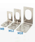 M8 M12 M18 I Type And L Type Iron Mounting Brackets For Photoelectric Switch And Inductive Proximity Sensor Heavy Duty