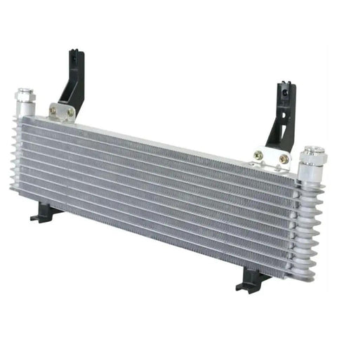 Heavy Duty Transmission Oil Cooler Fits GMC Sierra 2500HD 3500HD With 6.6L Engine Years 2011 Through 2014 Ultimate Heat Management Upgrade For Your Ride That Will Keep It Running Smooth And Cool Under Any Load., aluminum fin cooler with mounting brackets