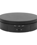 3 In 1 Electric Rotating Display Stand With Smooth 360 Turntable And Remote For Dynamic Product Photos Jewelry Showcase Live Videos 22 Lbs Capacity, black top view showing control buttons.