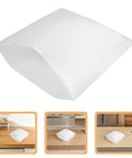 White EPE Foam Pouches 25 Pack for Fragile Glassware and Delicate Electronics displayed on wood surfaces
