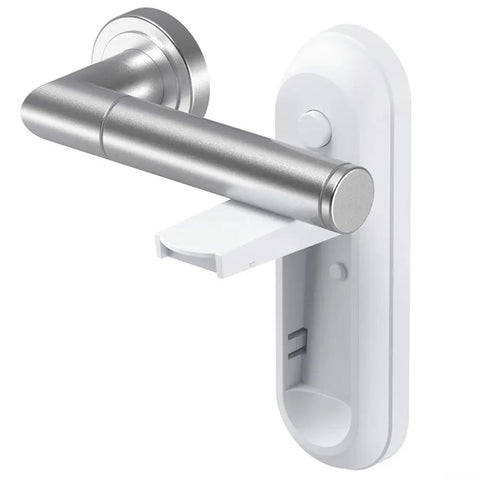 Grab-And-Go Portable Anti-Open Door Lock For Home And Travel With One-Touch Release No Tools Needed Easy Install ABS And PC Security Latch