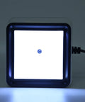 Close-up of Portable Hands Free Barcode Scanner For Mobile Payments Multifunctional 1D And 2D Decoding Easy Hands Free Scanning White ABS Build
