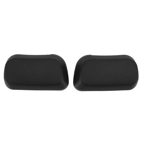 Durable Aramox Car Side Step End Caps Fit 2PC Assists For 1500 2500 3500 Cab Trucks 68193113AA Replacement Kit With Screws Perfect Fix, black plastic pair