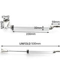 Heavy Duty Aluminum Door Closer With Soft Close Pro Grade Adjustable Auto Closer dimensions and measurements