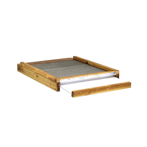Screened bottom board from Beeswax Dipped Langstroth Beehive Parts Kit For 10 Frame Hives With Telescoping Top Cover