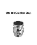 Heavy Duty 316 Stainless Steel Type F Cam And Groove Hose Fitting built rock solid for no sweat Camlock adapter swaps.