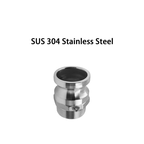 Heavy Duty 316 Stainless Steel Type F Cam And Groove Hose Fitting built rock solid for no sweat Camlock adapter swaps.
