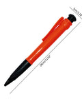 Ultra Jumbo Ballpoint Pen For Props And Dope Gag Gifts Oversized Writing Instrument With Smooth Bold Lines Extra Large Pen For Cosplay Display Awards School And Home Use Comfortable Big Grip, orange and black plastic, 28cm long