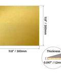 Premium H62 Brass Sheets 1.2mm Thick 300x300mm showing size and thickness, ideal for tool making and custom jobs.