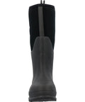 Rear view of Site Crew Approved Professional Heavy Duty Mens Steel Toe Work Boots Featuring Triple Rubber Toe Caps And Nonslip Rubber Outsoles For The Daily Grind.