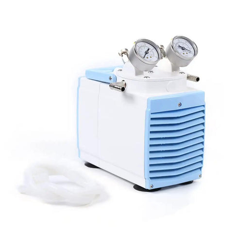 Oil Free Diaphragm Vacuum Pump 30 Liters Per Minute Oilless, Adjustable Pressure, Portable Lab Vacuum Workhorse For Filtration, Extraction And Distillation, 110V, Oil Free Design
