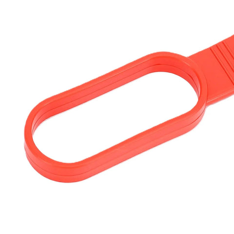Eujgoov Magnetic Stud Finder 27 Lbs Force, Wall Metal Detector for Nails red strap detail close-up.