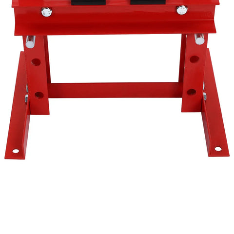 Heavy Duty Hydraulic Shop Press Pumpin 20 Ton Force With An Adjustable A Frame Rig and smooth moving plates base structure.