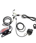 Ebike Headlight And Taillight Set With LED Running Lights And Brake Light, front rear lights kit and cables for 12V-72V systems