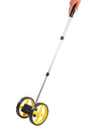 Xixian Double Wheel Measuring Tool Accurate Gear System for Distance, with yellow wheels and adjustable handle.