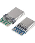 Usb C Connector Kit With 40 Pin Breakout Board USB 3.1 Type C Female And Male Sockets for Soldering Wire And Cable 24 Pin Receptacle PCB Board