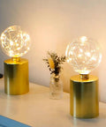 Battery Operated LED Lantern With Metal Cage 8 Inch 10 Inch Round Lamp USB Powered 6 Hour Timer Indoor Outdoor Decor