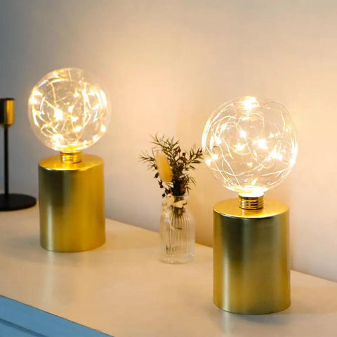 Battery Operated LED Lantern With Metal Cage 8 Inch 10 Inch Round Lamp USB Powered 6 Hour Timer Indoor Outdoor Decor