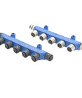 NMEA2000 5 Port Tee Connector Backbone Tee Splitter M12 5 Pin Male To Female Micro Change Rugged Junction Box in blue