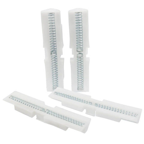 Smooth Sliding Bifold Closet Door Slide Guide White ABS With Two Way Spring Top Mount Track No Snag Keeps Doors On Track