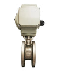 2 Inch 12V Electric V Type Modulation Ball Valve For Industrial Irrigation And Water Flow Control System Durable Heavy Duty Automation Valve Easy Install, DN50 PN16