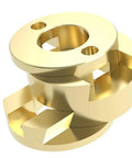 Awesome Oldham Coupler For T8 Z Axis Lead Screw Hotbed Upgrade Kit Super Smooth 3D Printer Spare Part Reduces Vibration Secure Fit Easy Install Perfect Hack, gold metal