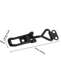 Heavy Duty Adjustable Toggle Latch Clamp With Quick Release Metal Pull Latch, black, iron, dimensions shown, for industrial use