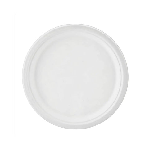 Heavy Duty 150 Count 10 Inch Paper Plates Made From Sugarcane Bagasse White Unbleached Compostable Dinner Plates