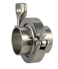 2-inch stainless steel Tri-clamp (Tri-clover) with lever latch for sanitary piping systems
