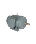 Heavy Duty Big Iron Three Phase TEFC Motor 500 Hp 405T Frame with gray exterior and mounting base for industrial use.