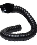Tough As Nails Industrial Welding Fume Extraction Arm Hella Flexible 50mm Pom Exhaust Pipe with black square hood, flexible duct pipe.